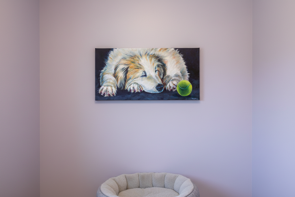 He Sleeps Oil on Canvas Giclee Rectangle 20″ x 14″