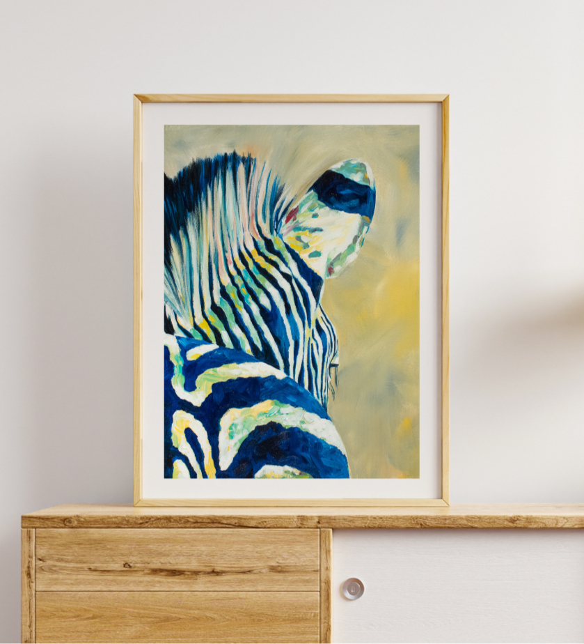 Stripes Oil on Canvas    Giclee 14″ x 16″