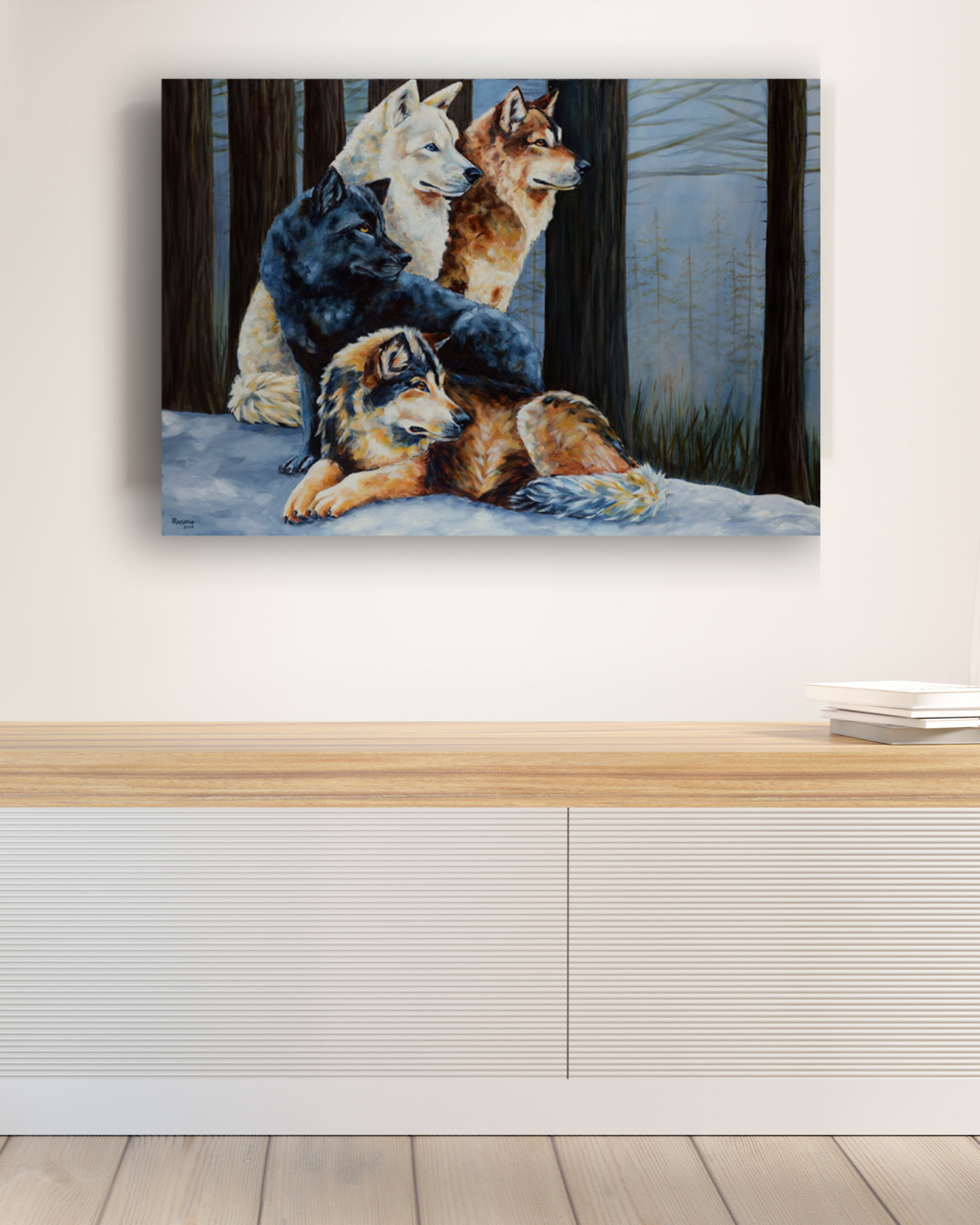 Pack Strength Oil On Canvas Giclee 30" x 40"