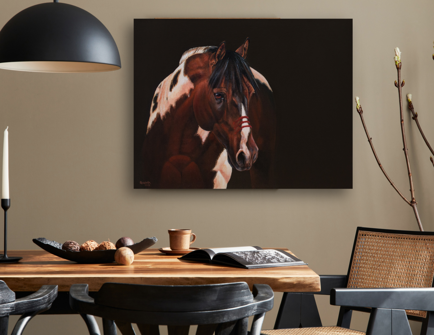 War Pony Acrylic on Canvas Giclee 17″ x 20″