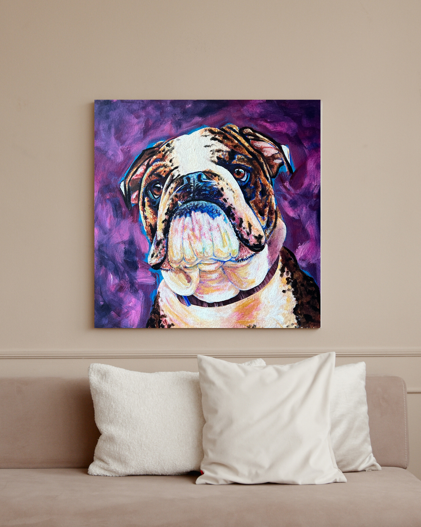 Bulldog 20" x 20"