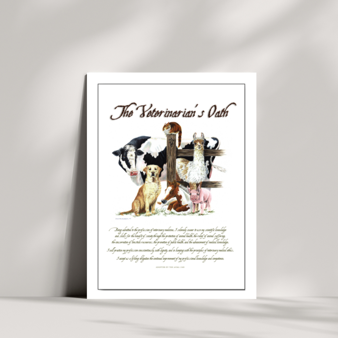 Cow Oath Note Cards 15PK 5"x7"