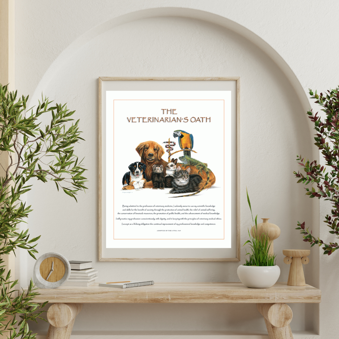 Iguana Veterinarian’s Oath Print 24″x30″