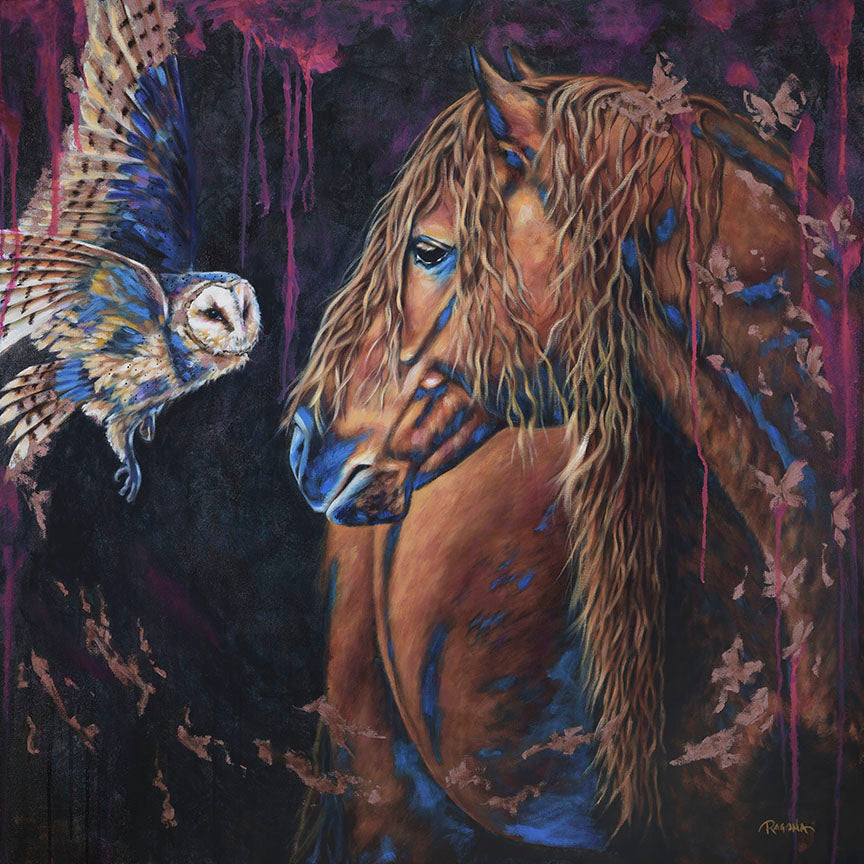 The Visitor Oil on Canvas 36" x 36"