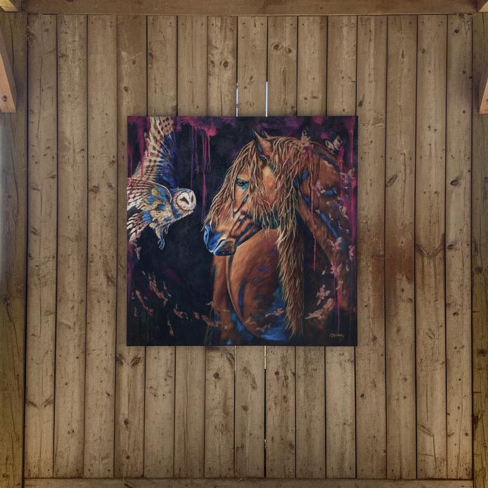 The Visitor Oil on Canvas 36" x 36"