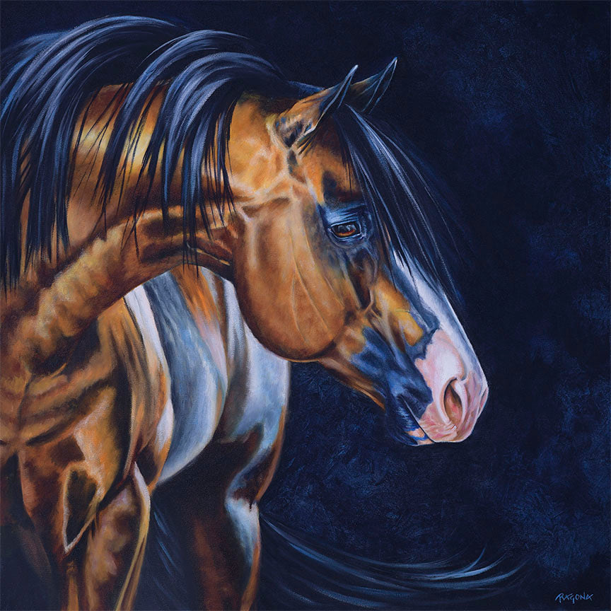 Mr Majestic Oil on Canvas Giclee 24" x 24"