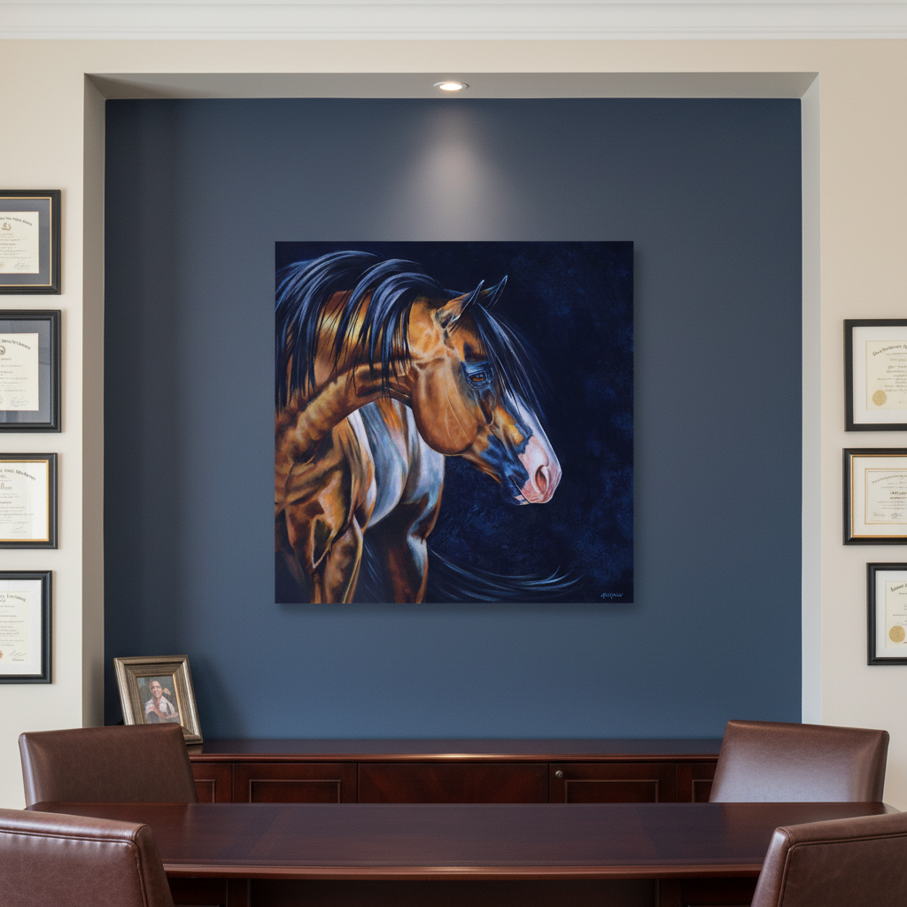 Mr Majestic Oil on Canvas Giclee 24" x 24"