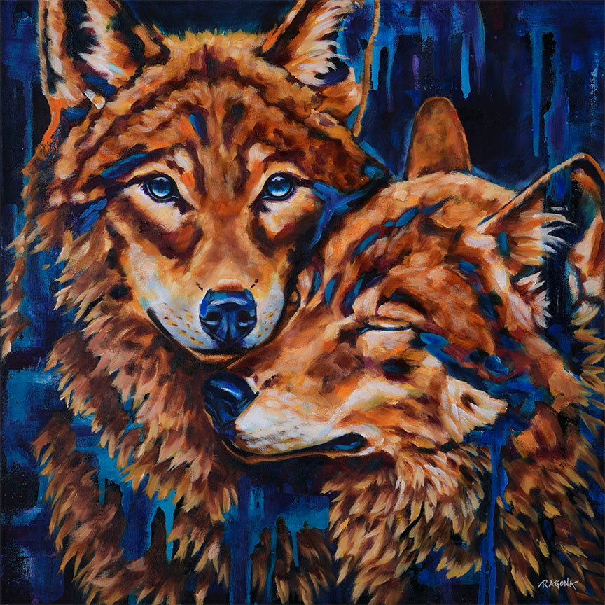 Wild Bond Oil on Canvas 24" x 24"