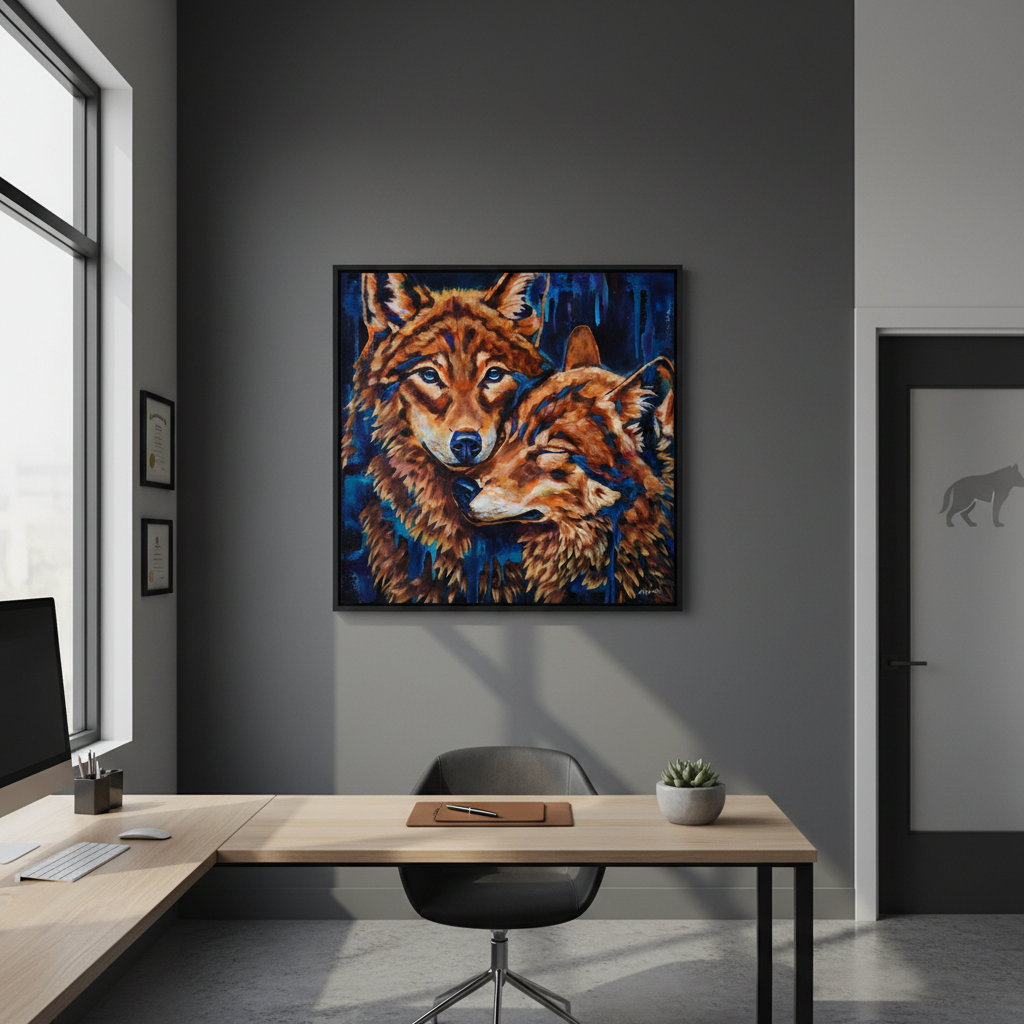 Wild Bond Oil on Canvas 24" x 24"