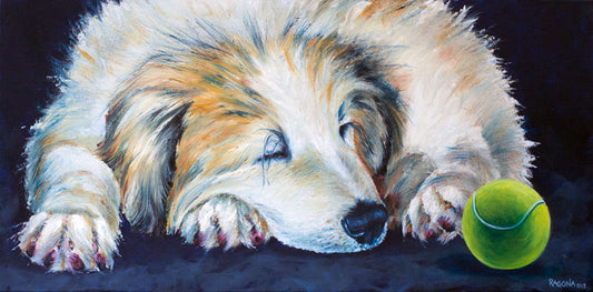 He Sleeps Oil on Canvas Giclee Rectangle 20″ x 14″