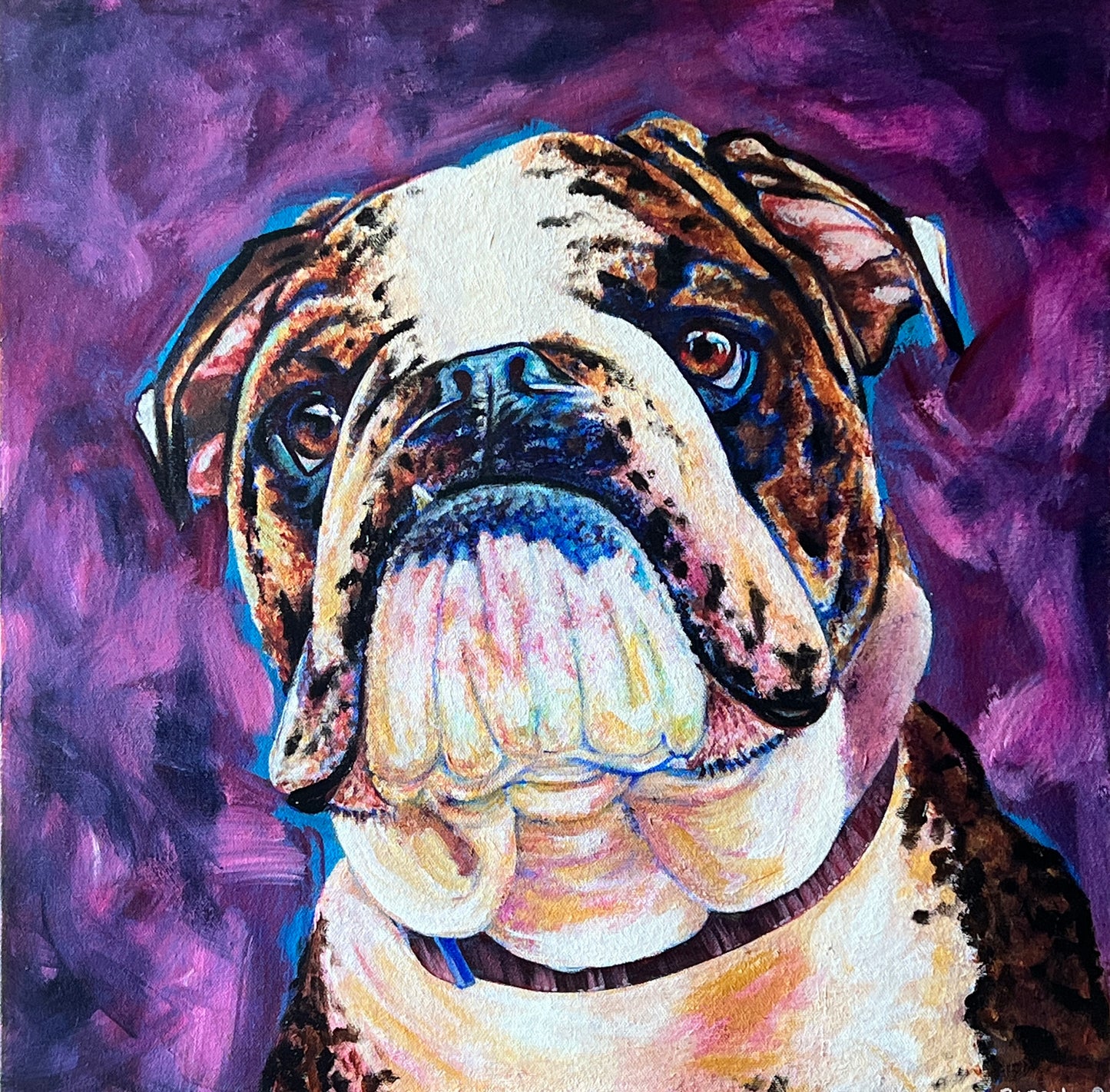 Bulldog 20" x 20"