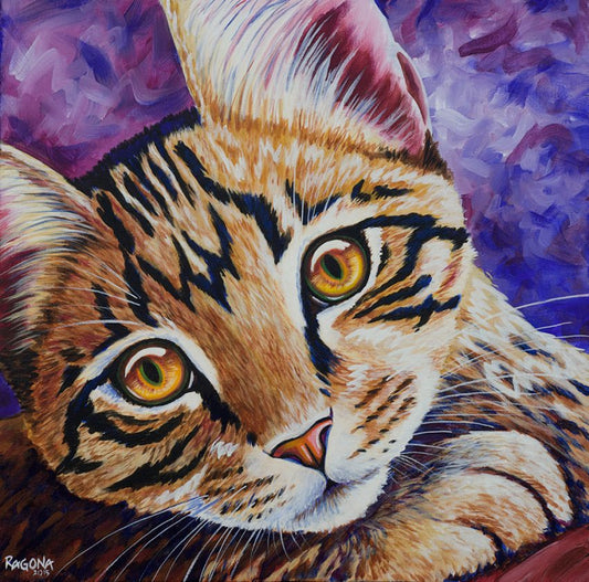 Kahlua Oil on Canvas Giclee Square 18″ x 18″