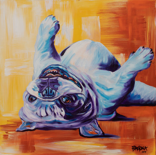 Crazy Frenchy Acrylic on Canvas Giclee 24" x 24"