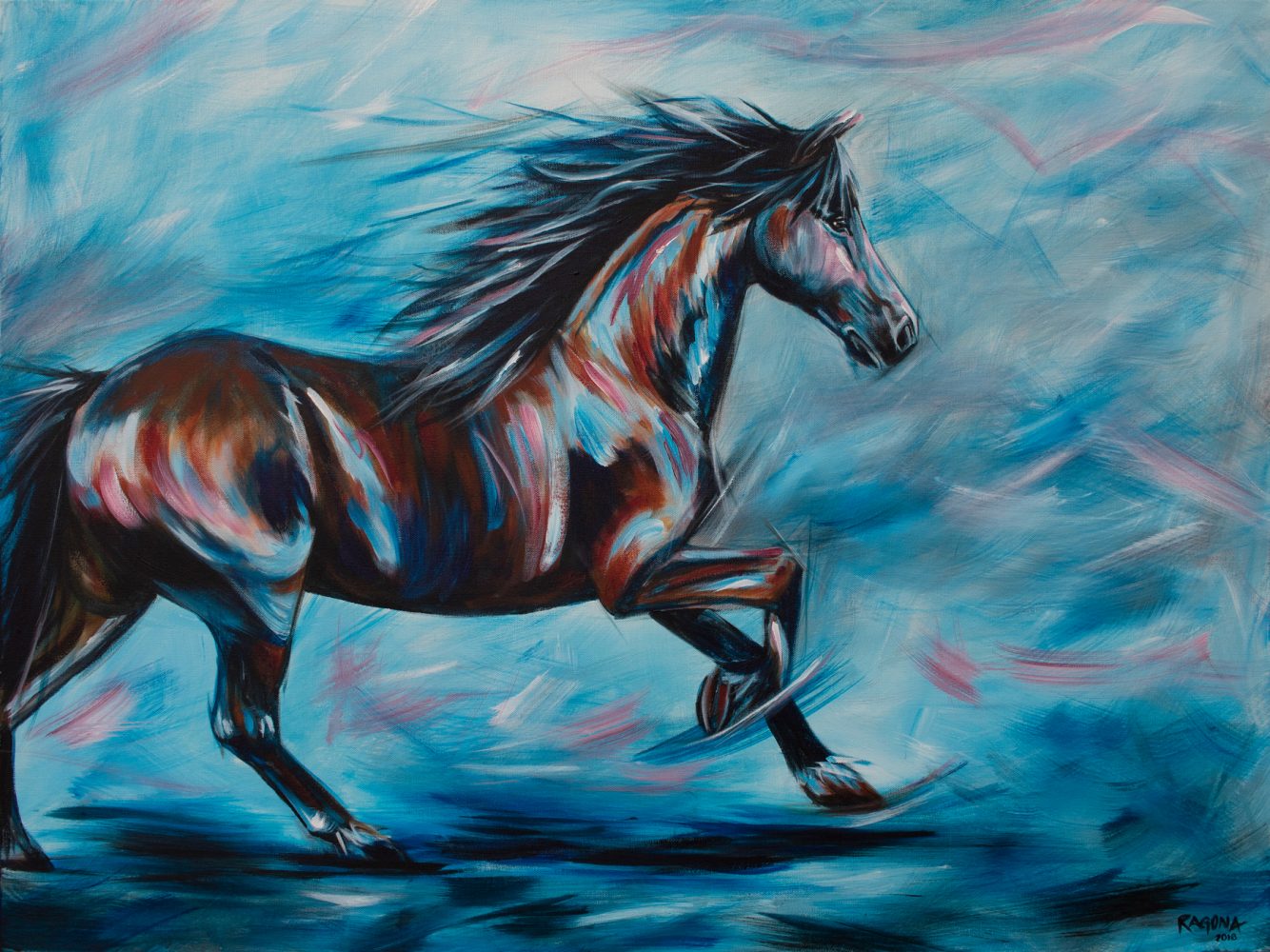 Freedom Acrylic on Canvas Giclee 30" x 40"