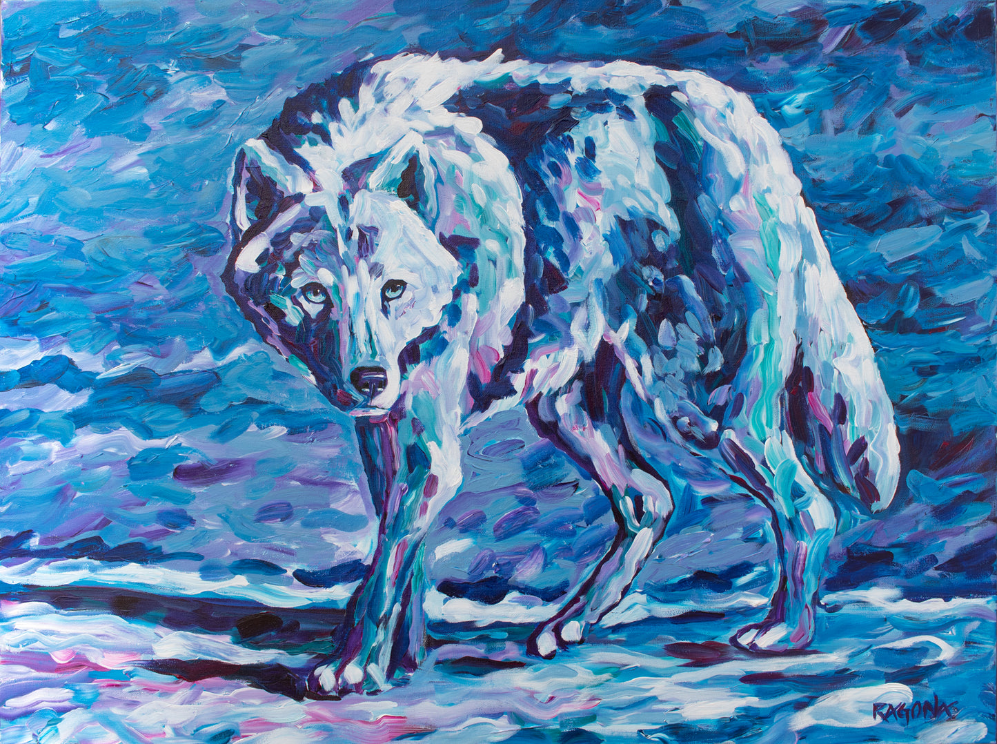 Alpha Female Acrylic on Canvas Giclee 30" x 40"