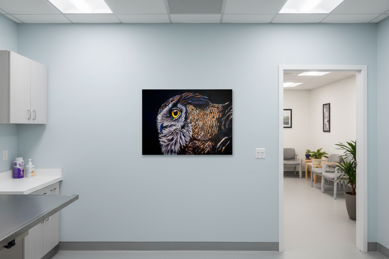 Night View Oil on Board 12″ x 16″