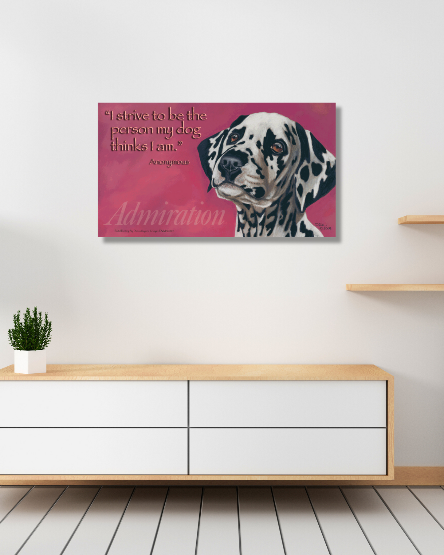 Admiration Acrylic on Canvas Giclee 11″x19″