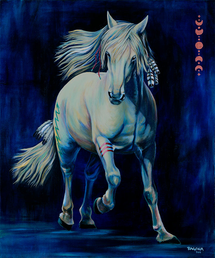 Spirit Horse Acrylic on Canvas Giclee 24" x 20"