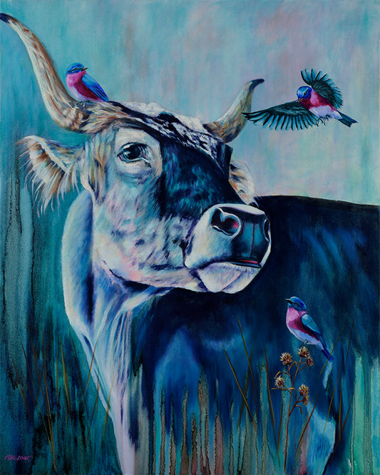 Three Little Birds Oil on Canvas 24" x 30"