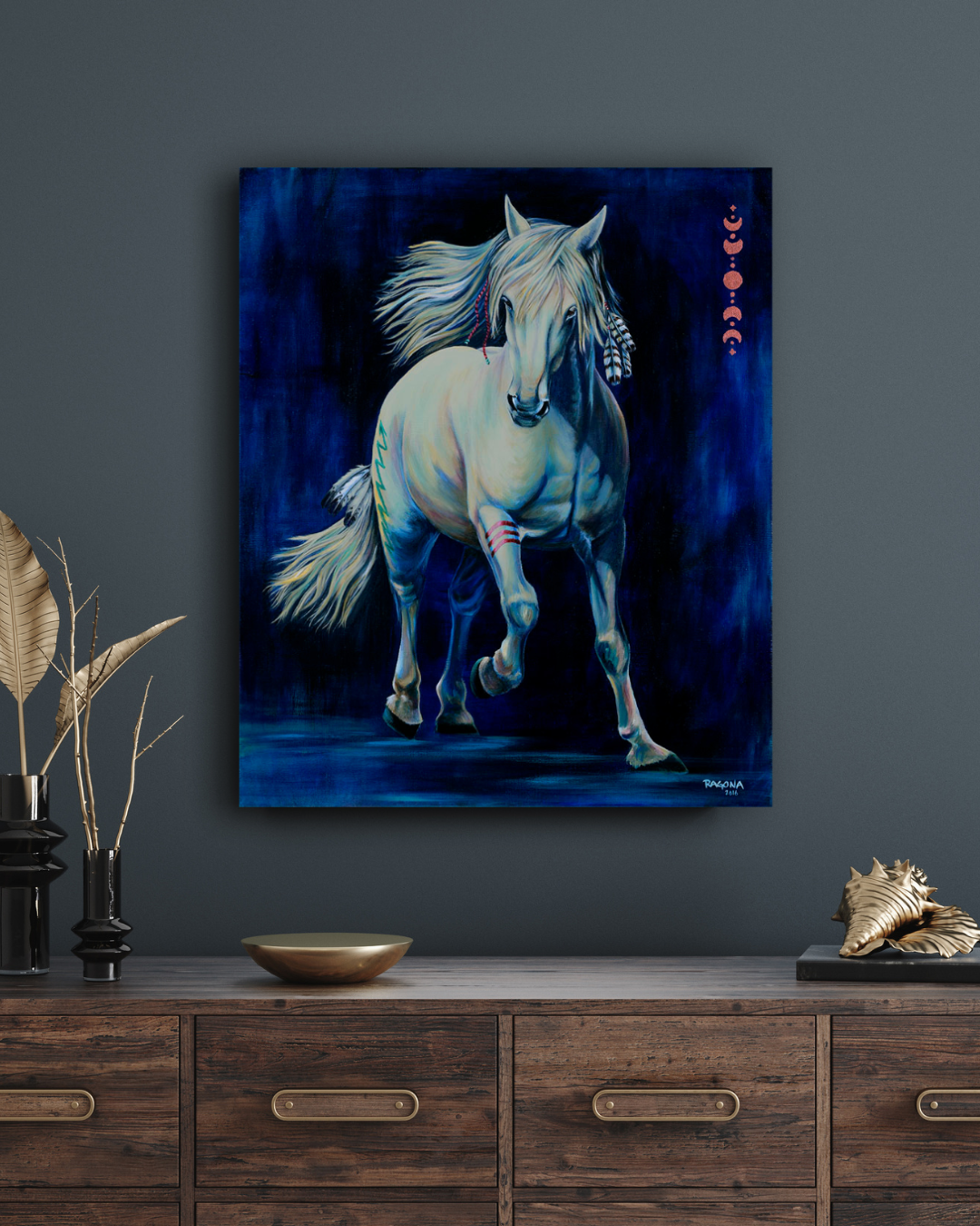 Spirit Horse Acrylic on Canvas Giclee 24" x 20"