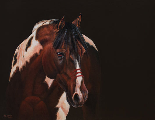 War Pony Acrylic on Canvas Giclee 17″ x 20″