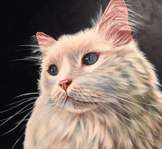 Patience Oil on Canvas Giclee Square 18" x 18"